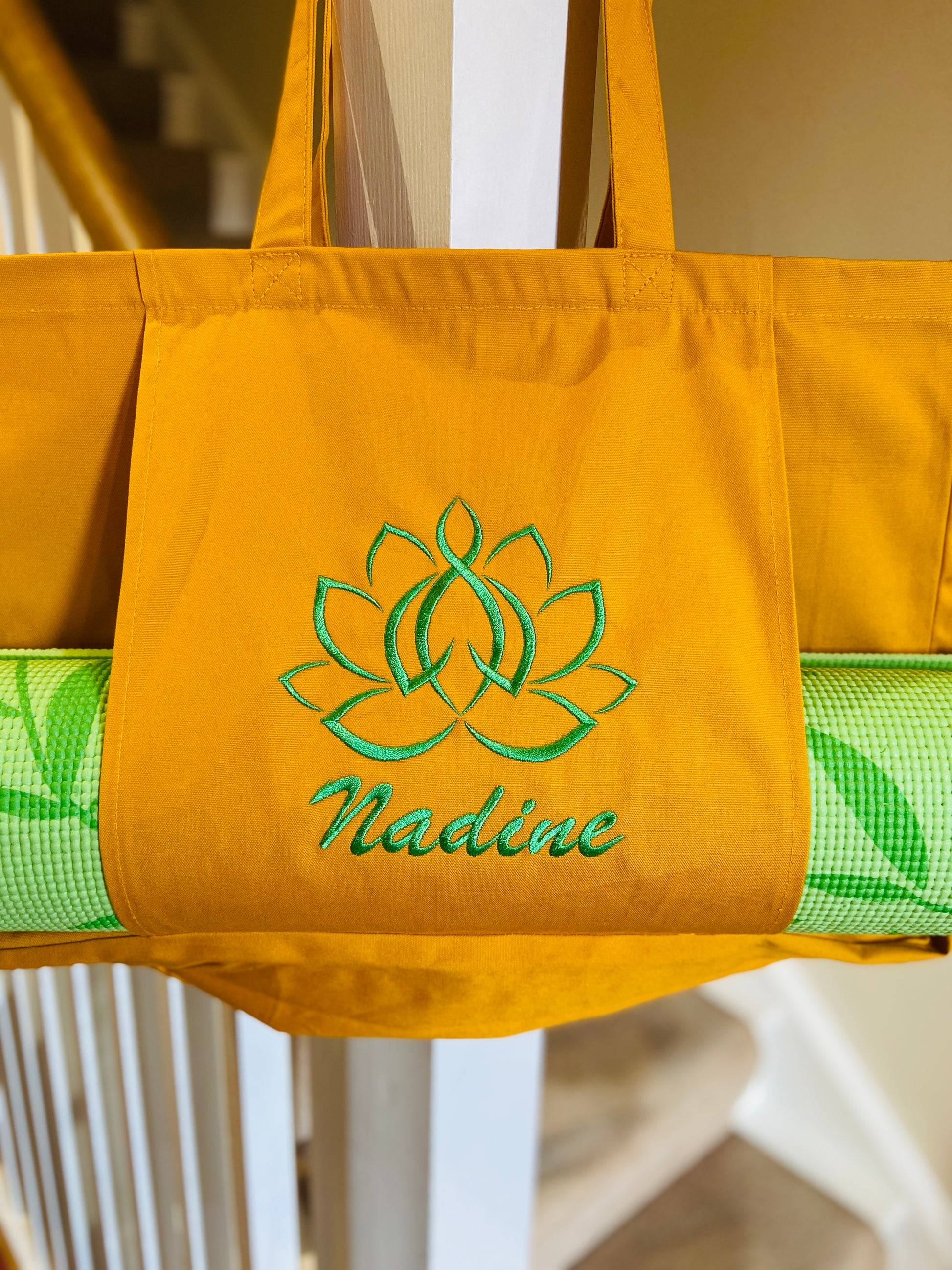 Yoga Tote Bag with Yoga Mat Pocket, Yoga Pilates Mat Bag, Organic Cotton Tote  Bag, Large Gym Bag, Beach Tote Bag with Sleeve, Embroidered (Copy), Shop  In Ireland